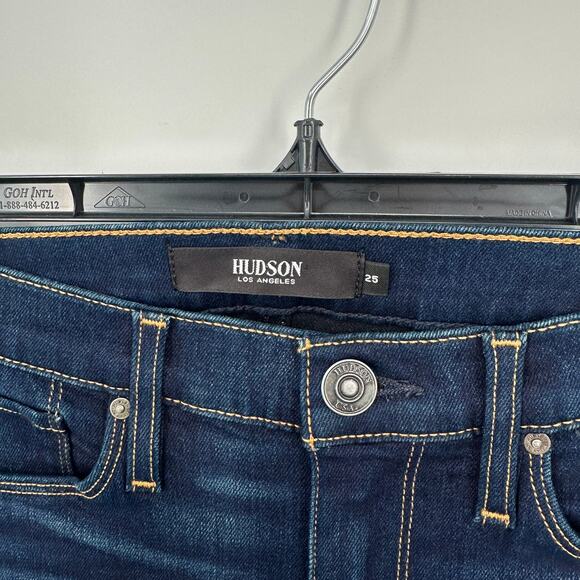 HUDSON JEANS Nico Mid-Rise Straight Fit Denim Jean in Requiem Wash / 25 - Picture 13 of 15